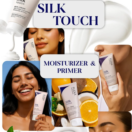 Flicka Silk Touch 3-in-1 Face Moisturizer & Primer | Long-Lasting Dewy Makeup Base